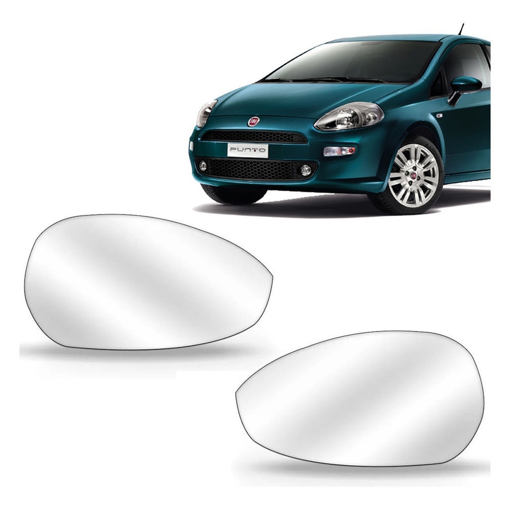 Par Lente Retrovisor Punto 2008 2009 2010 2011 2012 Com Base