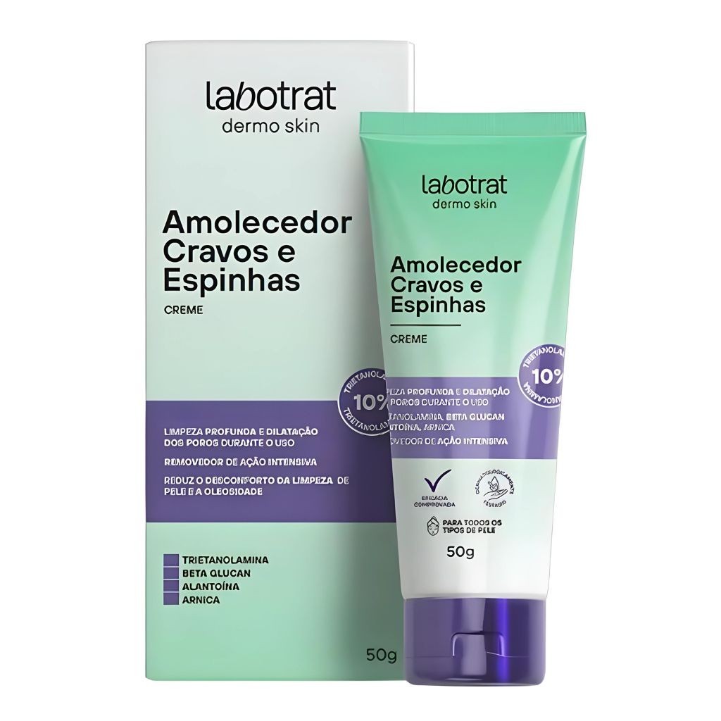 Creme Amolecedor de Cravos e Espinhas Labotrat 50g - Dermo Skin