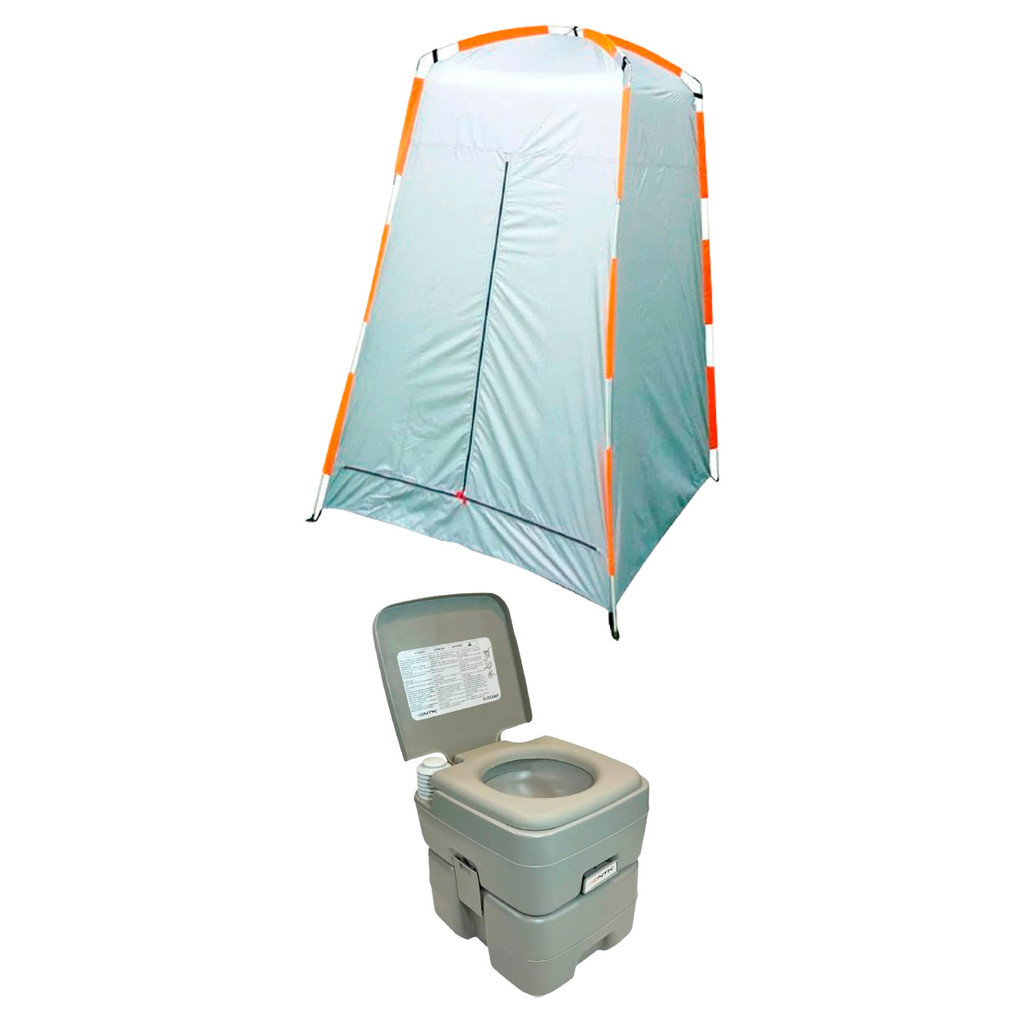 Banheiro Eco Camp 20L +  Barraca/Trocador Pampa NTK em Oferta na Shopee