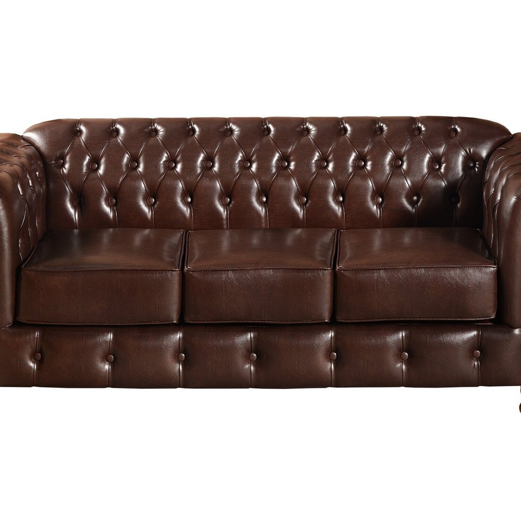 Sofá Chesterfield Luís Xv 3 Lugares Retrô Decoração Café em Oferta na Shopee