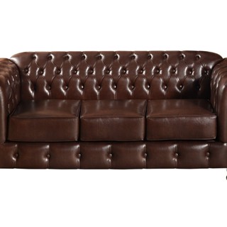 Sofá Chesterfield Luís Xv 3 Lugares Retrô Decoração Café em Oferta na Shopee