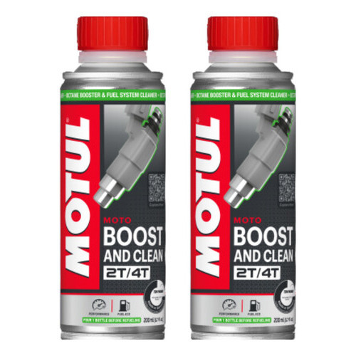 KIT MOTUL BOOST AND CLEAN MOTO 200ML 2 UNIDADES - Spare Parts and Accessories for Vehicles