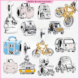 Mochila De Aventura Rodas Giratórias De Dois Tons Bicicleta Dangle Adventure Car Charm 100 % 925 Cuentas De Plata Pura , em Oferta na Shopee