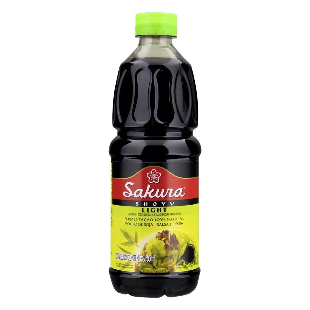 Molho De Soja Light Sakura Shoyu 500ml (Suave) em Oferta na Shopee