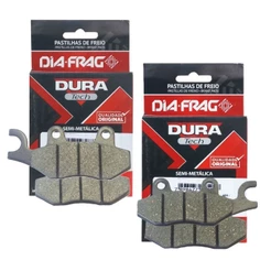 Kit Pastilhas de Freio P/ Shineray Explorer 150 Diafrag Semimetálica