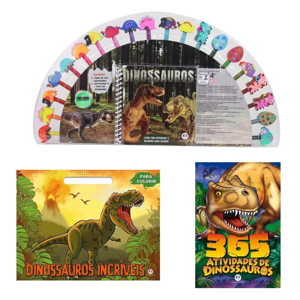 Kit livros - Diversão com os Dinossauros em Oferta na Shopee
