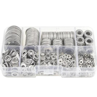 KIT 580 ARRUELAS LISA M2 M2.5 M3 M4 M5 M6 M8 M10 M12 ZINCADA em Oferta na Shopee