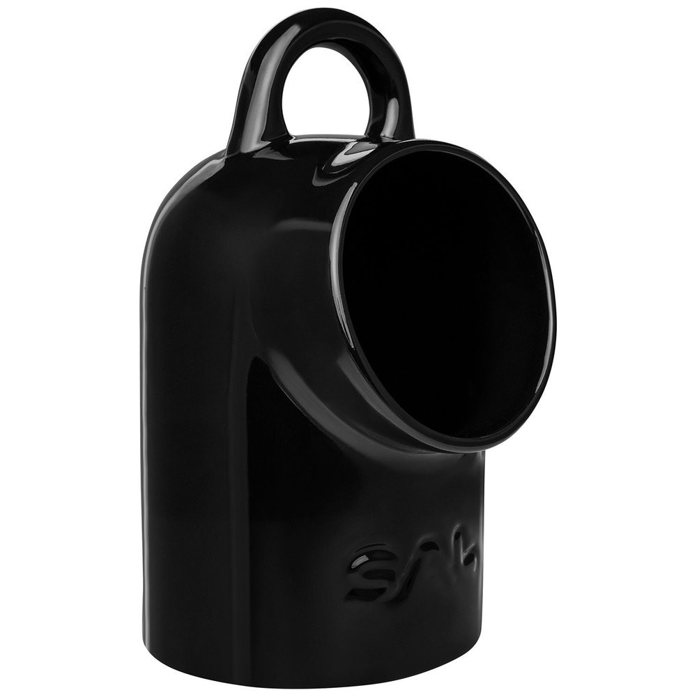 Saleiro em Porcelana Grande 25X14cm Preto Oxford