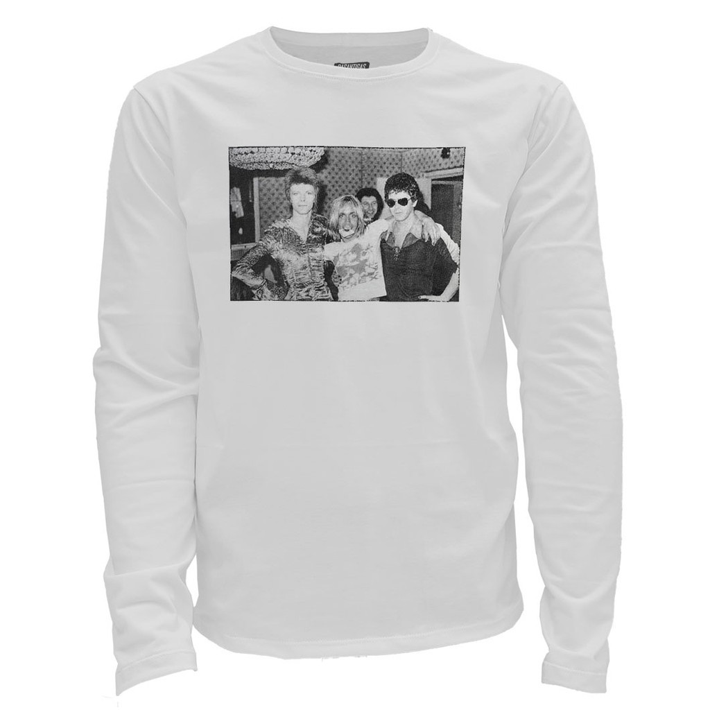 Camiseta Manga Longa Dasantigas - David Bowie - Iggy Pop - Lou Reed envio imediato
