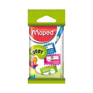 Apontador Maped Basic Boogy 1 Furo com 3 Unidades Colorido - Item Sortido em Oferta na Shopee