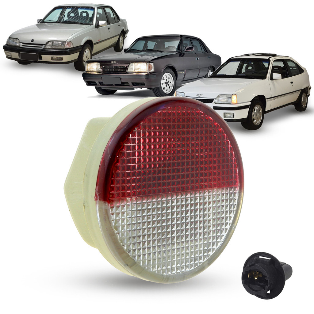 Lanterna Luz de Cortesia da Porta Redonda + Soquete Chevrolet Monza Tubarão Opala Caravan Kadett