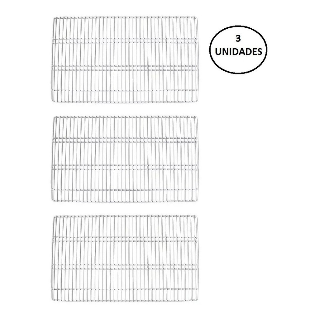 3 Prateleira Grade Aço Geladeira Continental Copacabana Refrigerador KDN RCCT