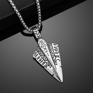 Viking Dominador Retro Seta Runa Hip-hop Moda Masculina Pingente Colar Acessórios De Jóias em Oferta na Shopee