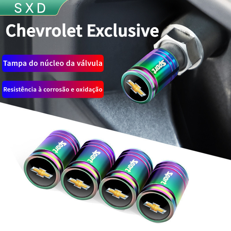 SXD Chevrolet, tampa da válvula do pneu, tampa do núcleo da válvula Anti-roubo, tecnologia de rosqueamento de precisão