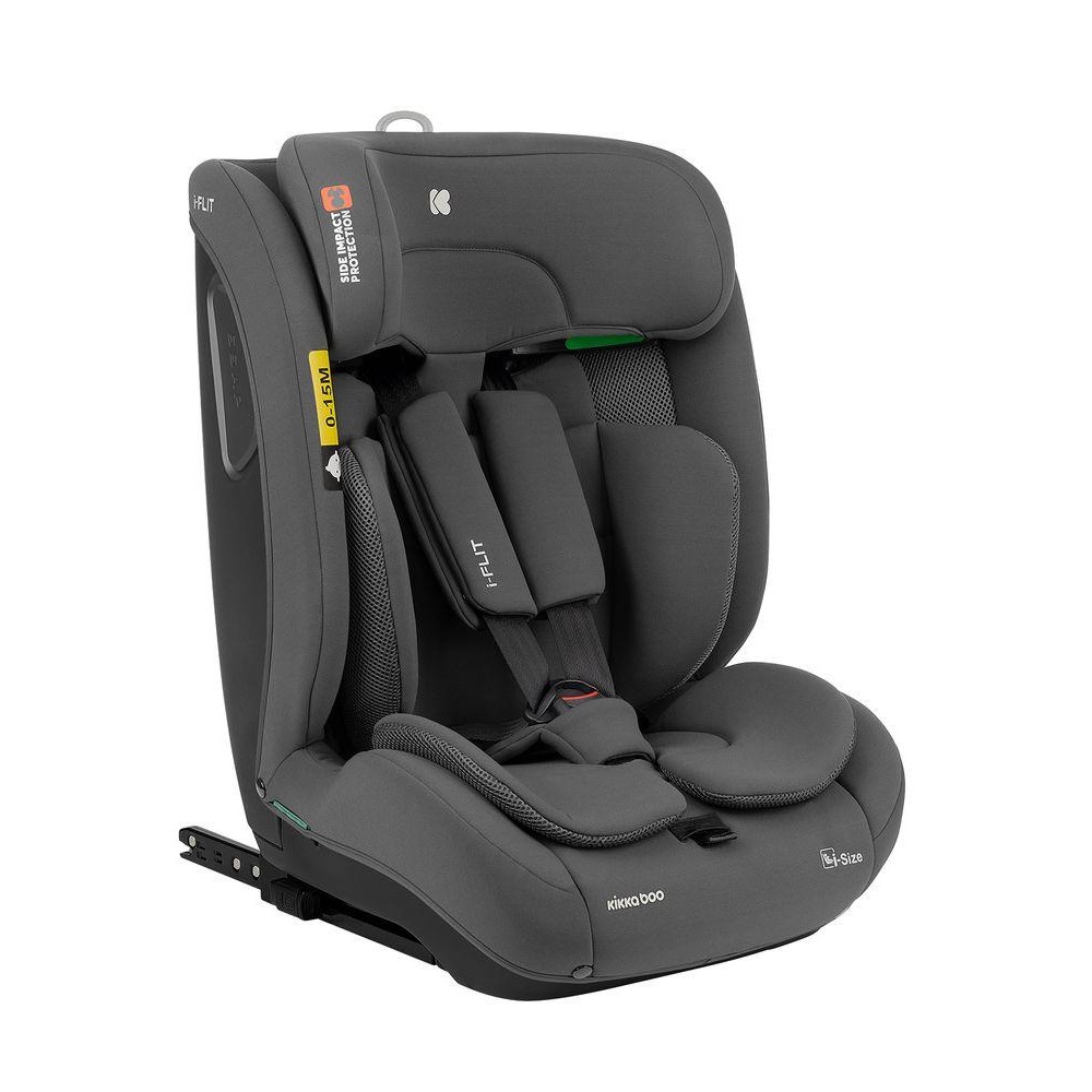 Cadeira de Carro I-Flit (16-150cm) Dark Grey KikkaBoo - Mom & Baby