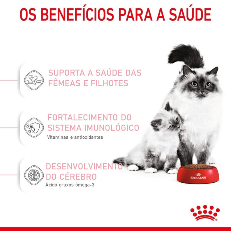 Detalhes do Ração Royal Canin Mother & Baby Cat Para Gatas Gestantes e Filhotes 400g