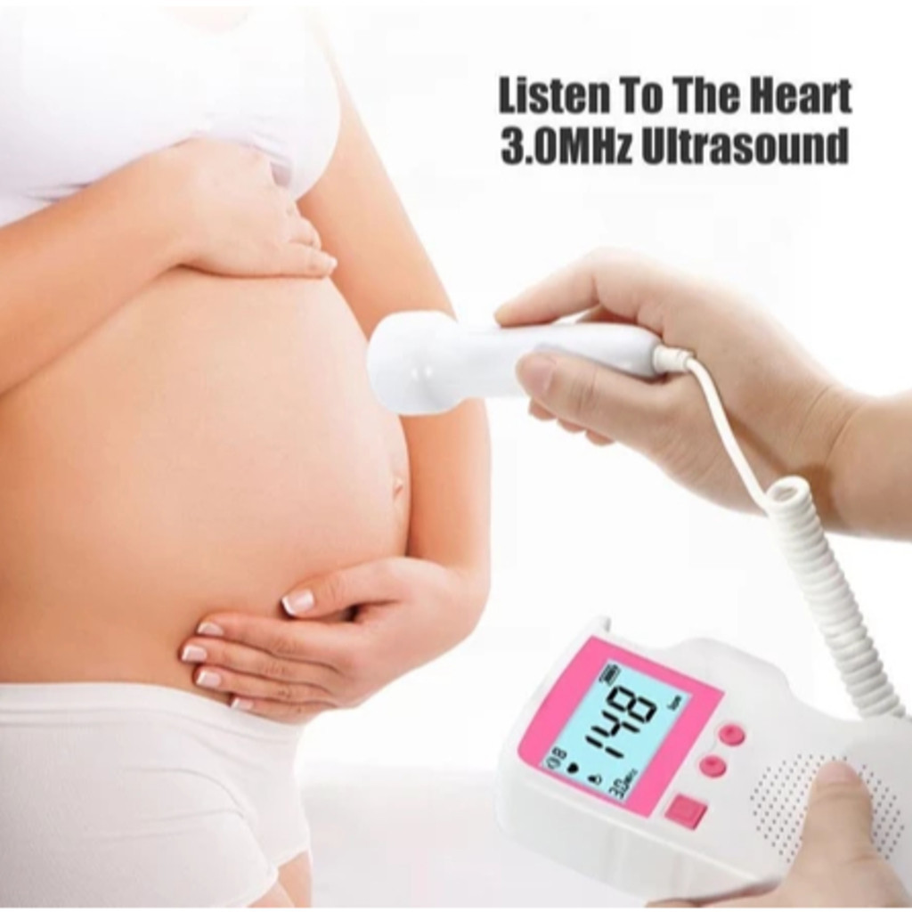 Imagem Monitor De Frequência Cardíaca Para Bebês Uso Doméstico Display De Gravidez Detector De Som Fetal Bebê JSL-T501