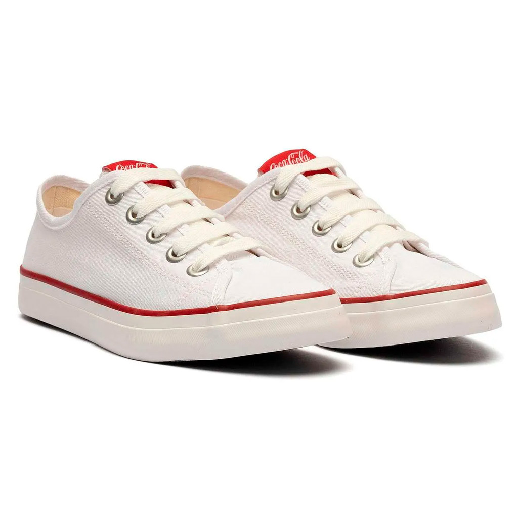 Tênis Feminino Stream Canvas Confortável Casual Coca Cola - Women Shoes