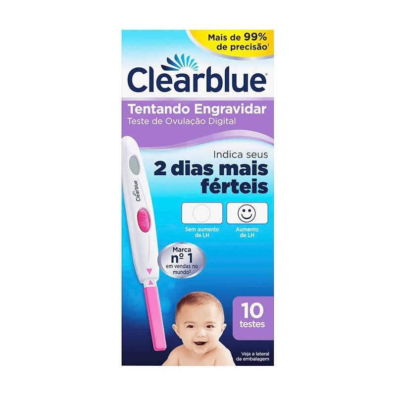 Teste de Ovulação Digital Clearblue 10 Unidades - Health