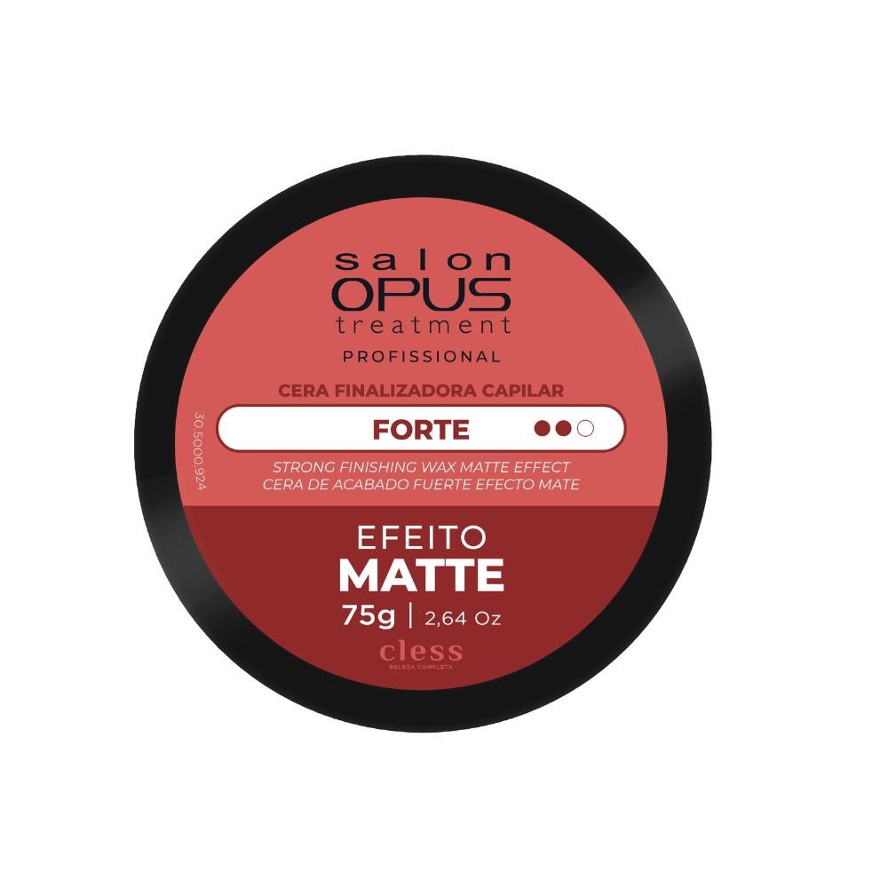Cera Modeladora Fixação Forte Matte Salon Opus 75g em Oferta na Shopee