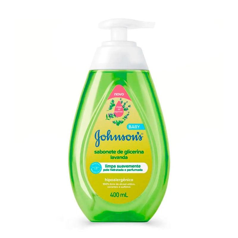 Sabonete Líquido de Glicerina Johnson’s Baby Lavanda 400ml em Oferta na Shopee