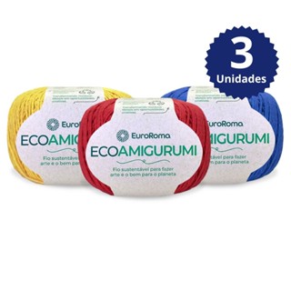 Fio EcoAmigurumi 250m 160g Kit 3 Unidades em Oferta na Shopee