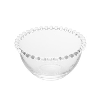 Bowl Pearl Wolff de Cristal Ecológico 14cm x 8cm Tigela para Saladas Frutas e Sobremesas Mesa Posta Elegante Sofisticada