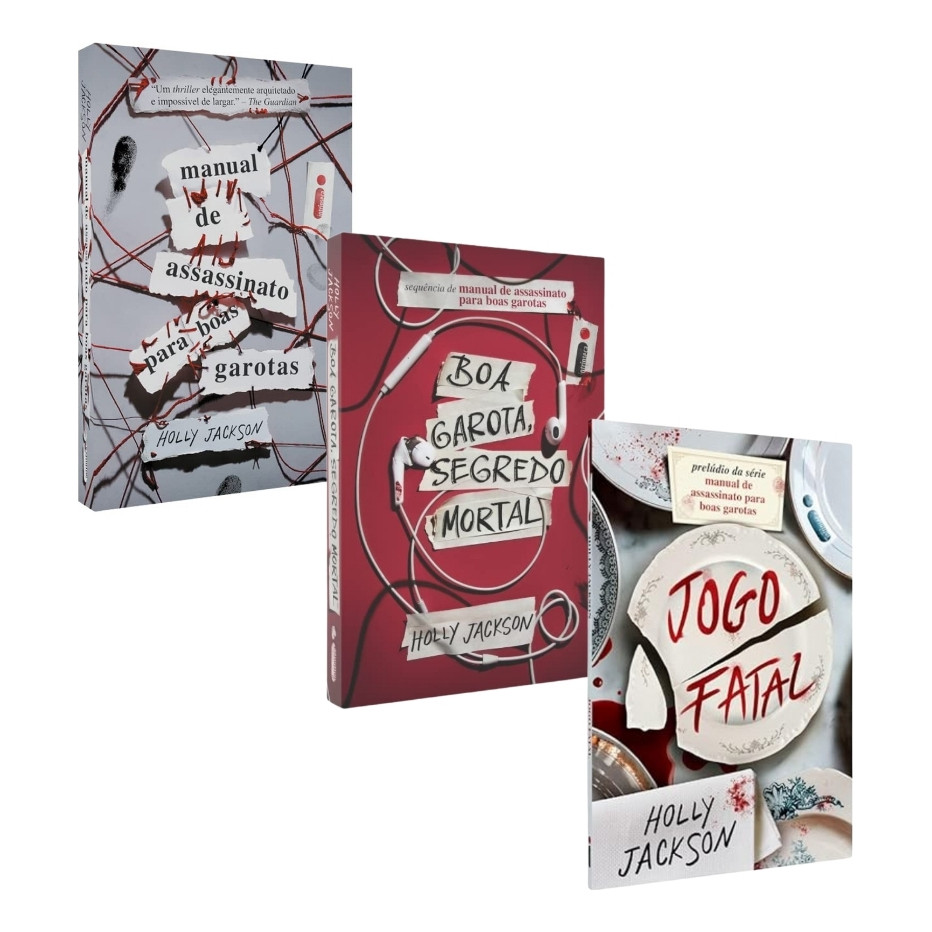 Manual De Assassinato Para Boas Garotas + Boa Garota, Segredo Mortal + Jogo Fatal - Holly Jacksons.