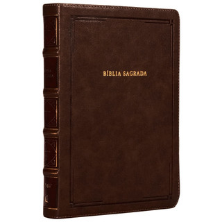 Bíblia Sagrada | NVI | Referência | Marrom Barroca em Oferta na Shopee