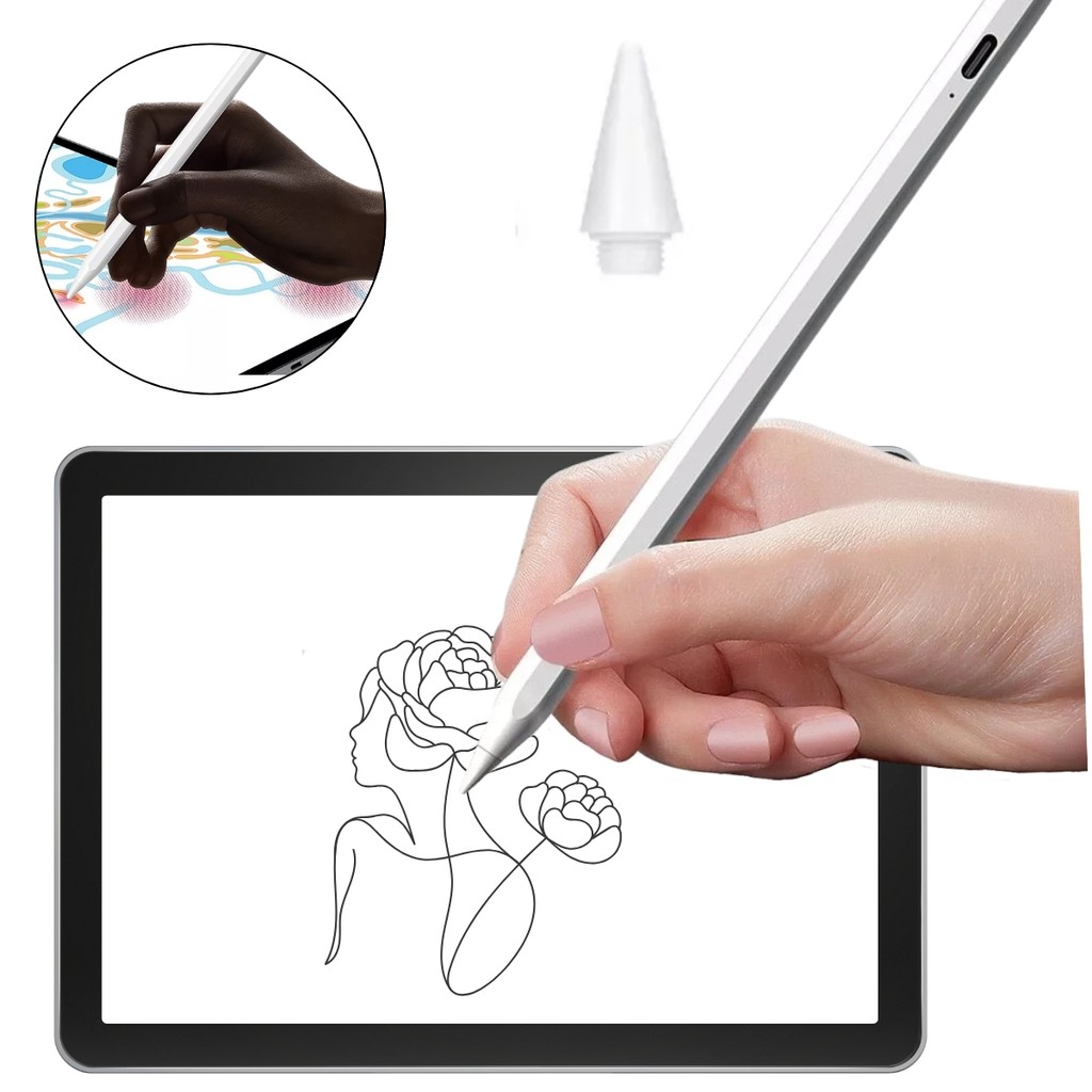 Caneta Premium Palm Rejection Para iPad iPad Air 7 (M3) 11 Polegadas A3266