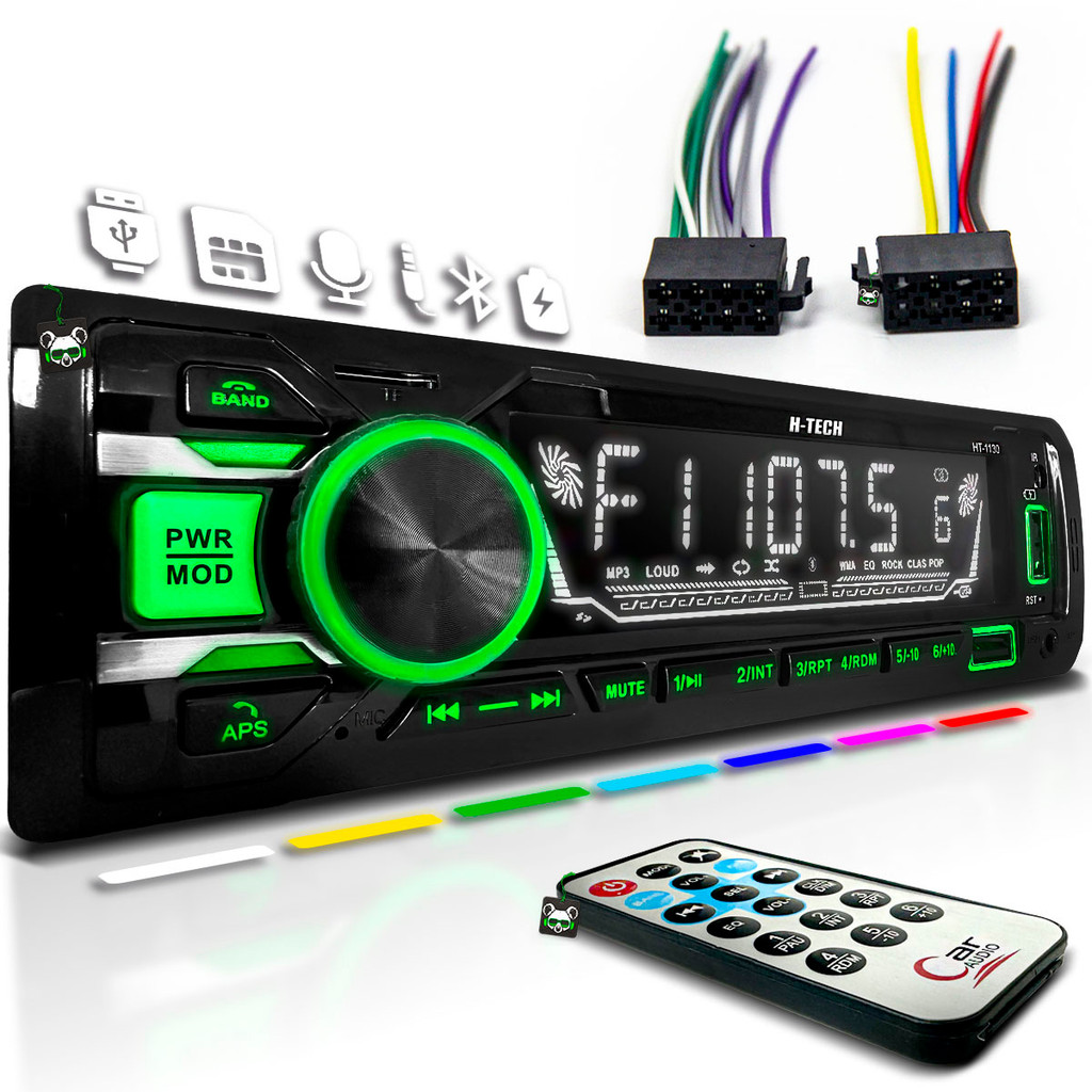 Rádio Som Automotivo C/ App SmartBt 2 Usb's Bluetooth SD Mp3 em Oferta na Shopee