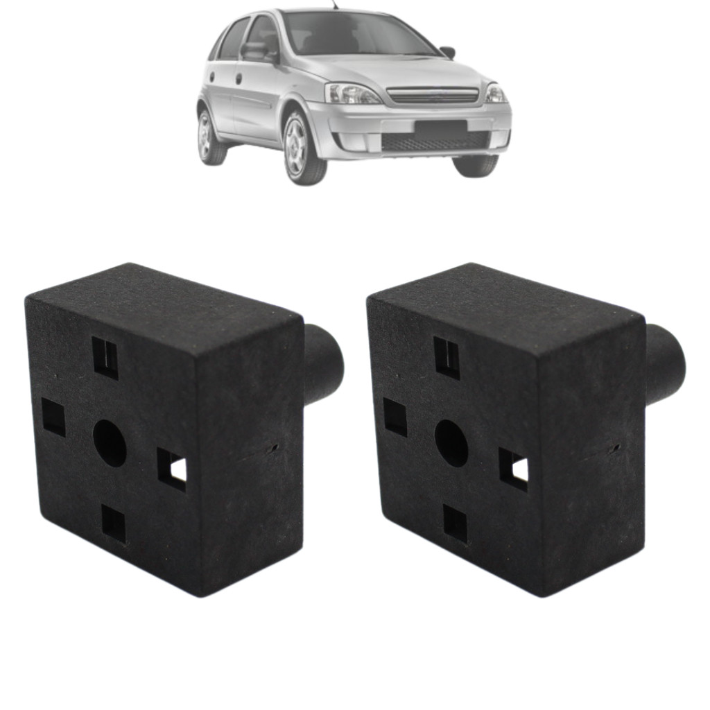 Kit 2 Pino Bagagito Tampão Traseiro Corsa Hatch 2002 Até 2012