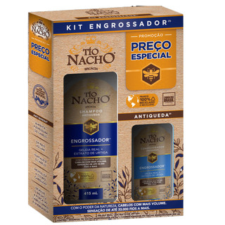 Kit Shampoo 415ml + Condicionador 200ml Tio Nacho Engrossador em Oferta na Shopee
