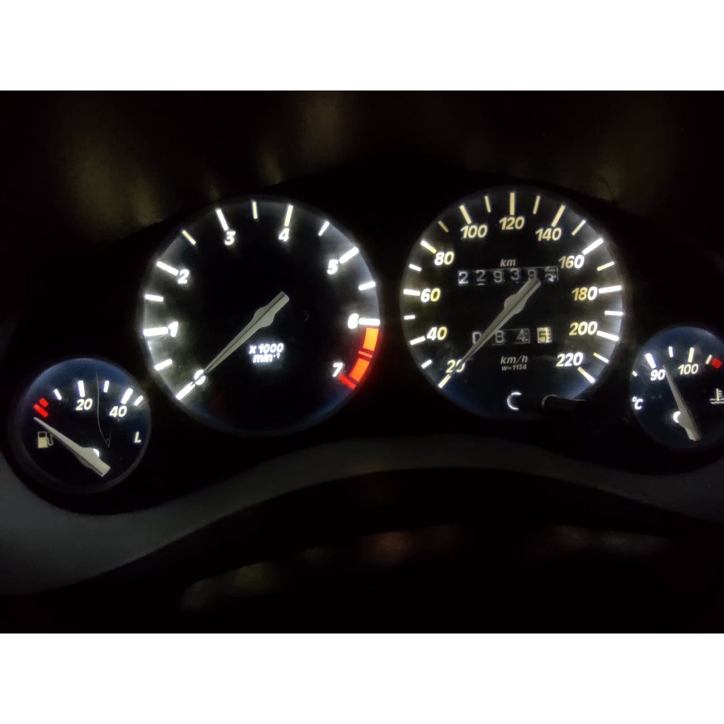 Kit 10 Lampada led corsa wind painel instrumento com conta giros Led branco