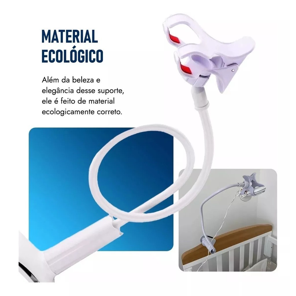 Suporte De Monitoramento De Câmera Interna Com Clipe Sem Perfuração, Universalmente Aplicável A Berços De Bebê