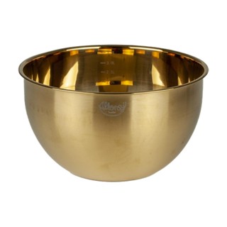 Bowl Tigela de cozinha Multiuso de Inox 3,5L com medidas Dourado Preparar Armazenar Servir em Oferta na Shopee