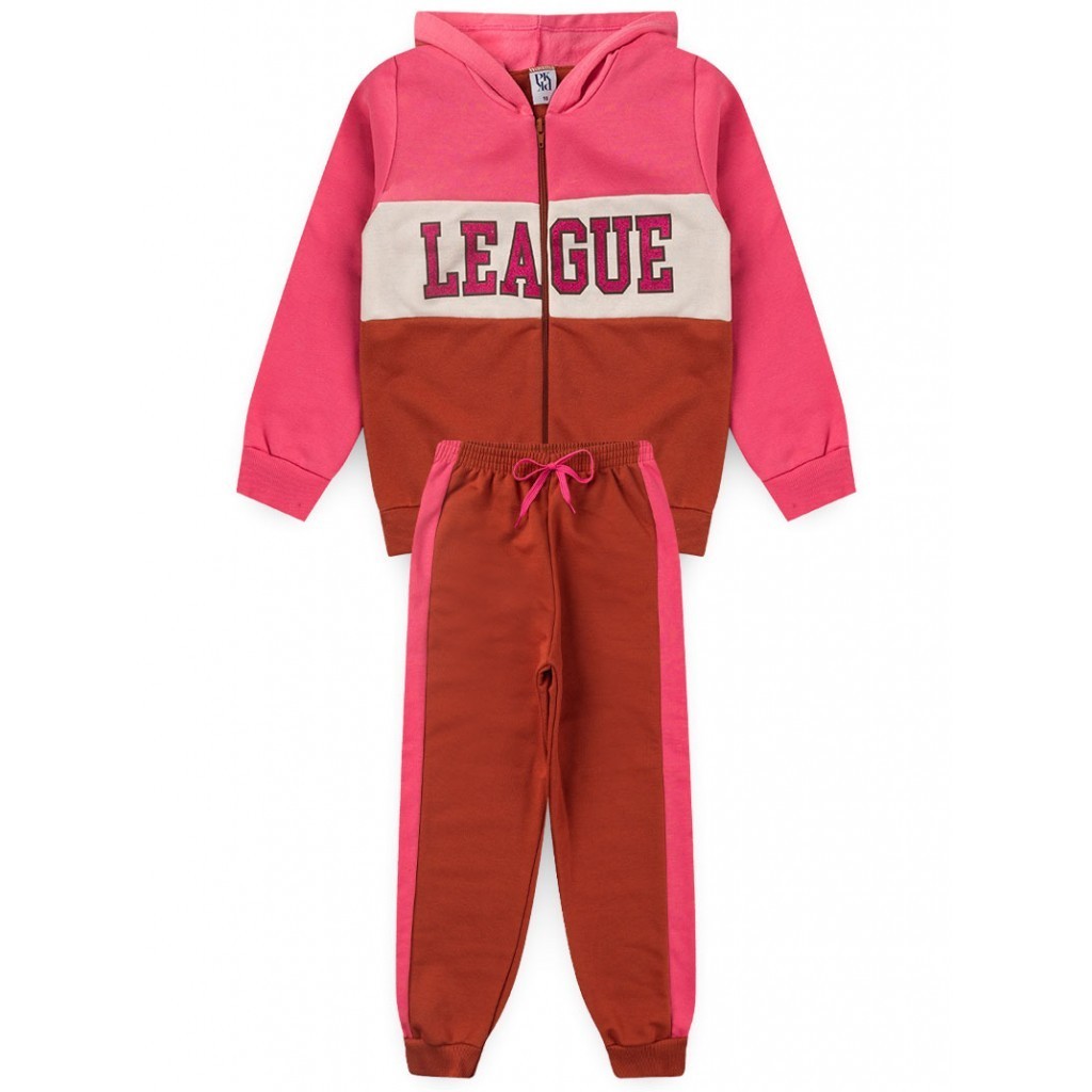 Conjunto Feminino Infantil League Glitter