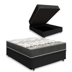 Cama Box Baú com Colchão de Espuma D33 Gazin Iso 3000 138cm