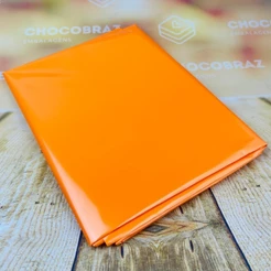 10~50 TOALHAS P/ MESA FESTA LARANJA BOPP PEROLA 78X78 INOVE (CHOCO)