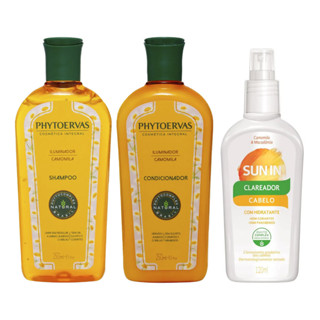 KIT PHYTOERVAS SH + COND ILUMINADOR 250ML + SUN IN CAPILAR em Oferta na Shopee