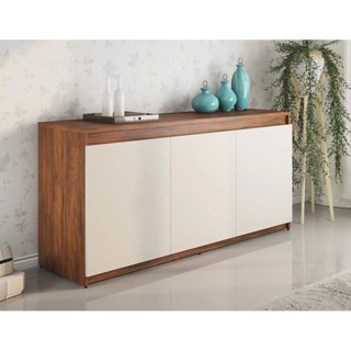 Buffet 3 Portas Bart Pinho/Off White em Oferta na Shopee