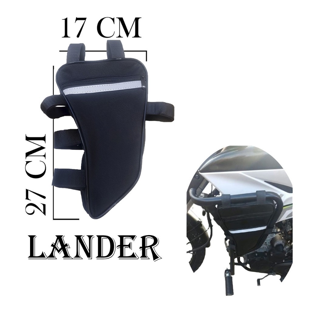 1 Par de bolsa para moto alforge lander porta acessórios