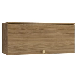 Armário Aéreo Cozinha Botanic 80 Cm 1 Porta Nogueira Fosco - Kappesberg