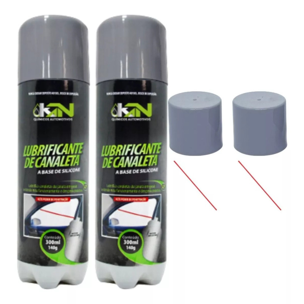 Kit 2x Lubrificante De Canaleta 300ml Spray Multiuso Carro