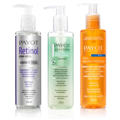 Kit Trio Sabonetes Payot: Vitamina C + Retinol + Acnederm