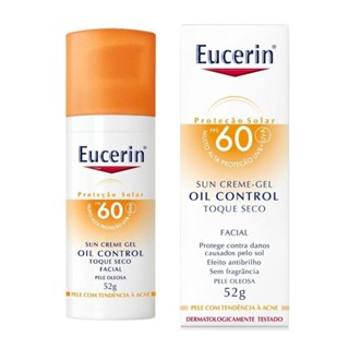 Protetor Solar Facial Eucerin Oil Control Toque Seco FPS60 52g em Oferta na Shopee
