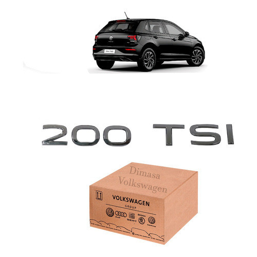 Emblemas Letreiros 200 Tsi Cromado Polo T-cross E Virtus