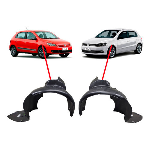 Capa Protetor Interno Paralama Diant Gol G5 G6 G7 em Oferta na Shopee