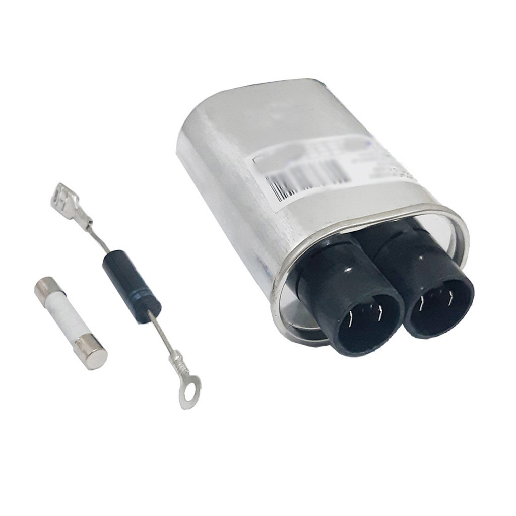 Kit Reparo Microondas Capacitor Alta 0,90uf Fusivel + Diodo Eficiente