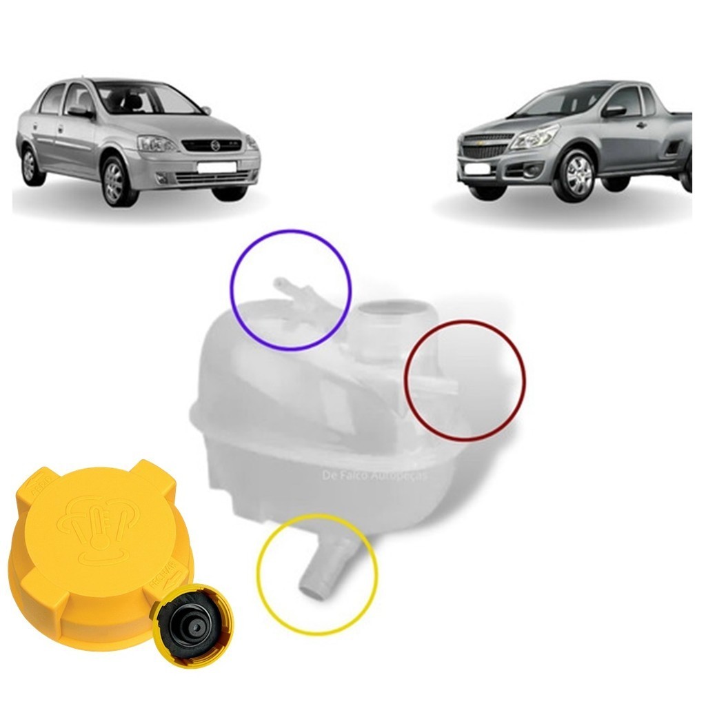 Reservatorio Agua + Tampa Corsa Montana Com Ar Condicionado 2003 a 2011 em Oferta na Shopee